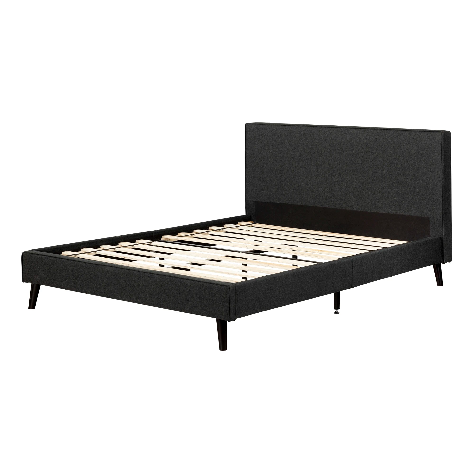 Modern Upholstered Platform Bed and Headboard - Gravity