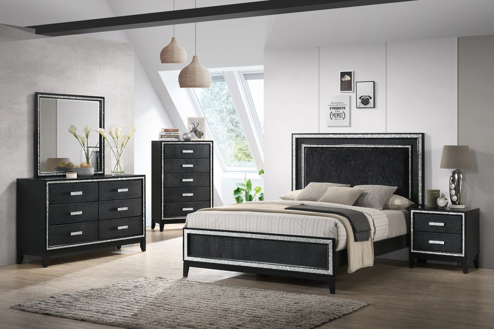 PEARL - 8-Piece Bedroom Set