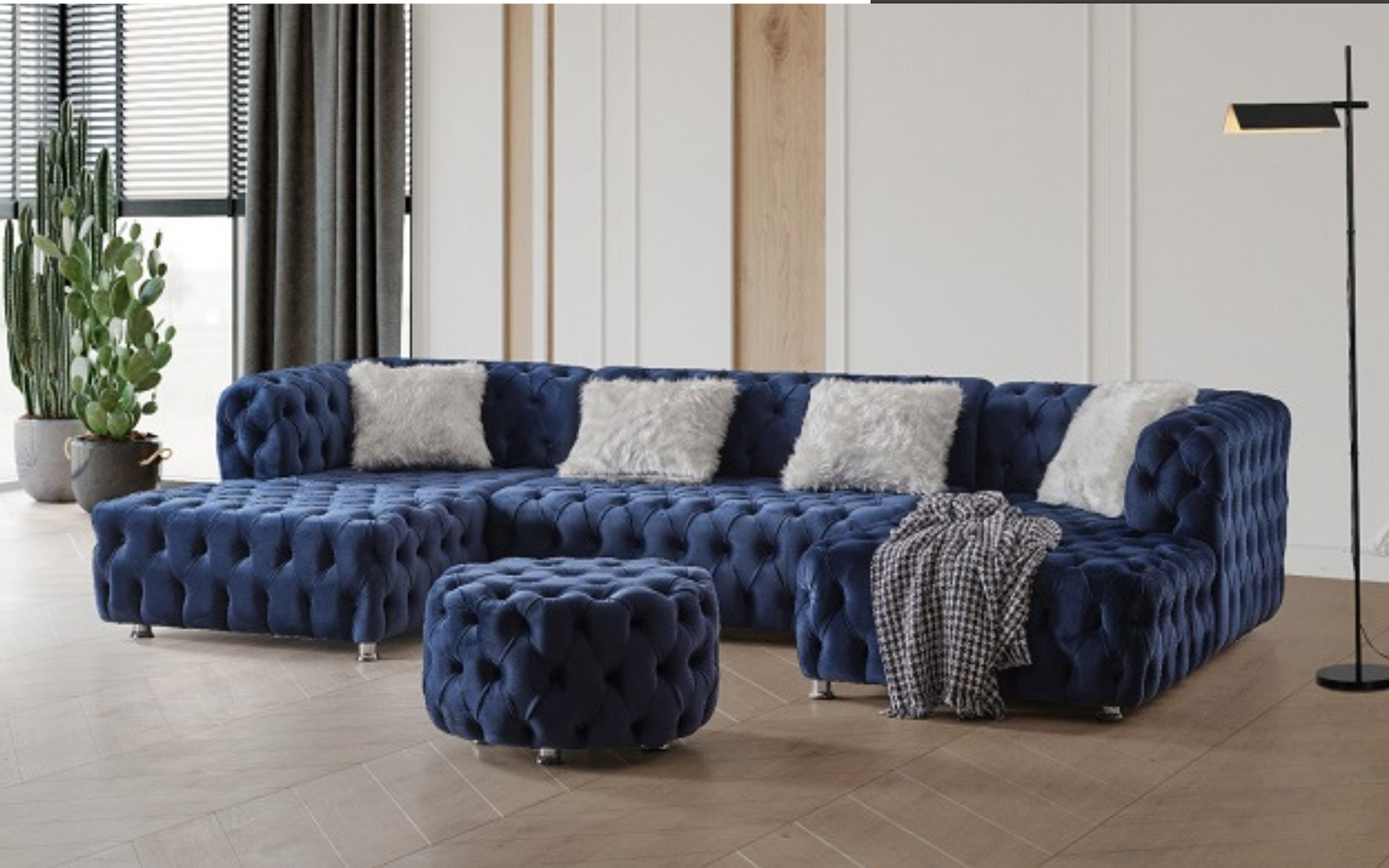 VALENTINO - Reversible U-Shaped Sofa Sectional