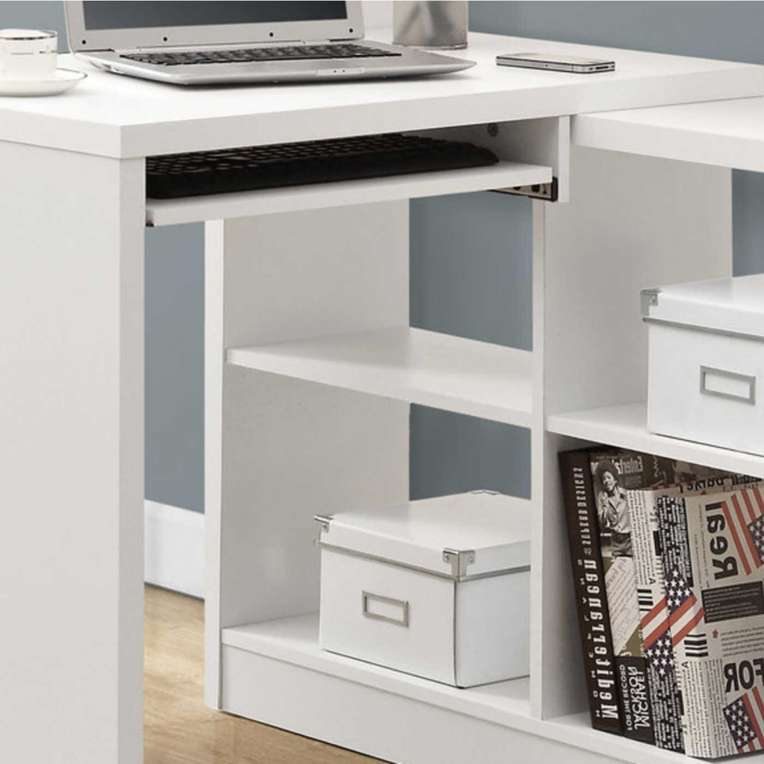 Trevalo – Bureau d'ordinateur – Blanc