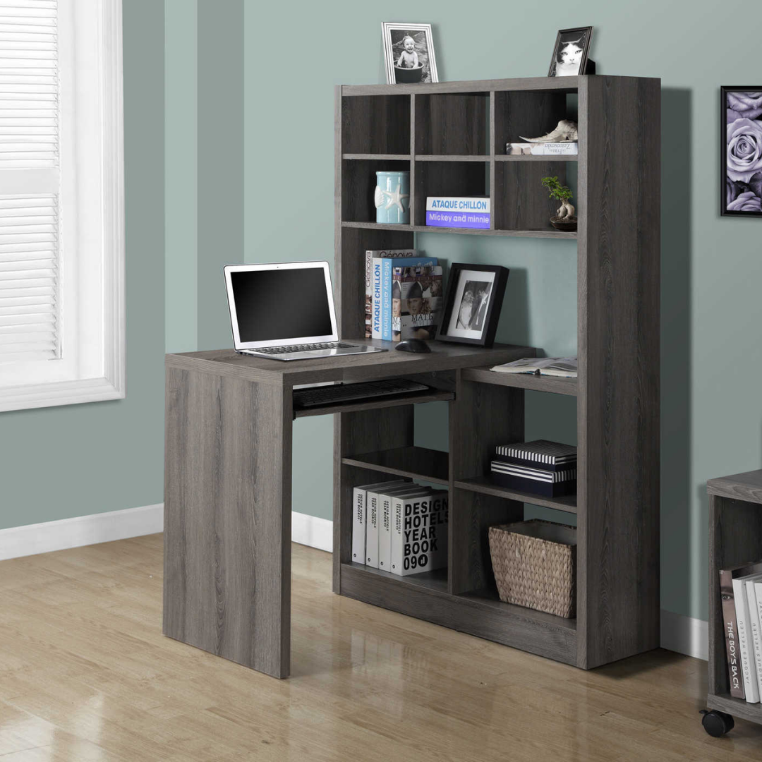 Trevalo – Computer Desk – Dark Taupe