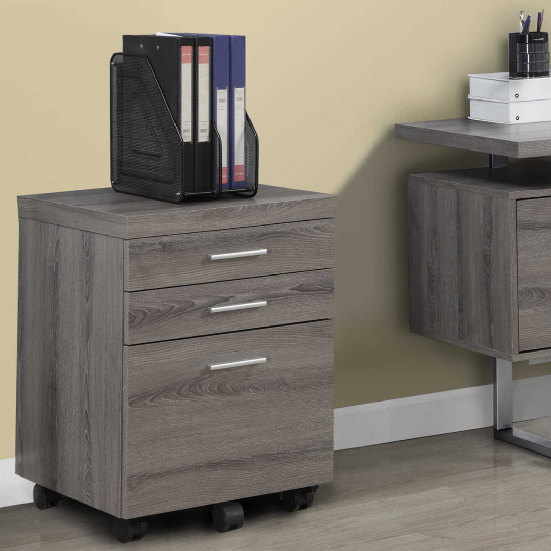 Rustelo 3-Drawer Rolling Filing Cabinet – Clearance Montreal