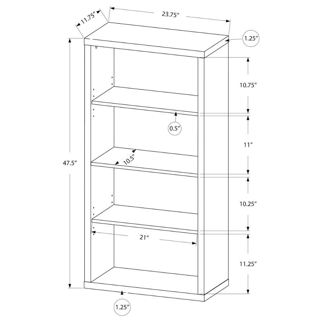 Arkivia – Bibliothèque 48"H – Taupe Foncé