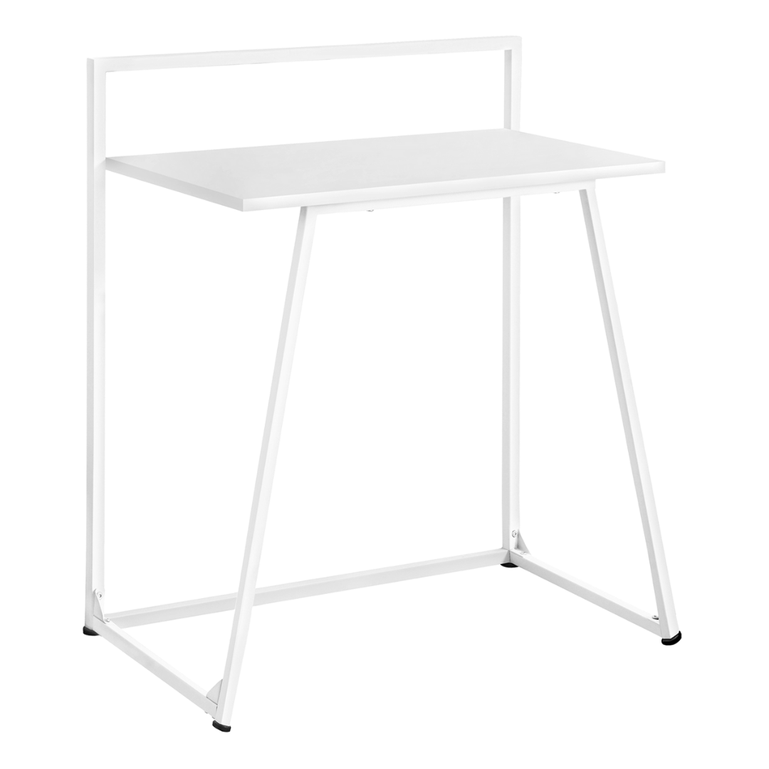 Juvenixa – Computer Desk – White / White Metal