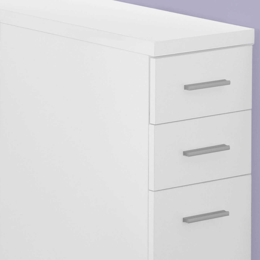 Flexiora – Bureau d'ordinateur en forme de L – Blanc