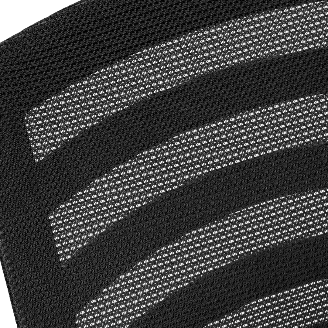 Aerolite – Chaise de bureau mi-haute en maille – Noire