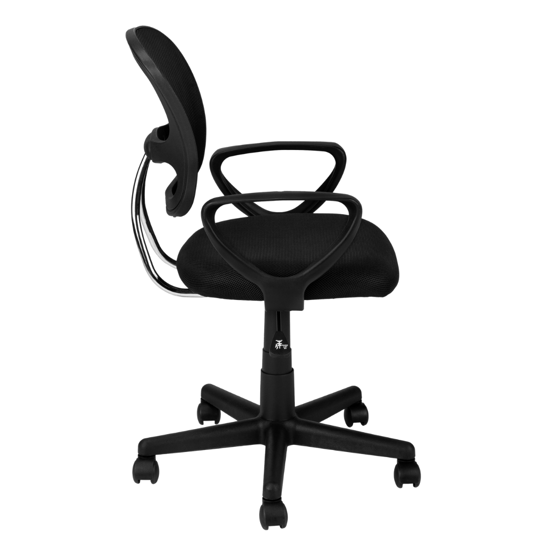 Miniflex – Chaise de bureau jeune en maille – Noire