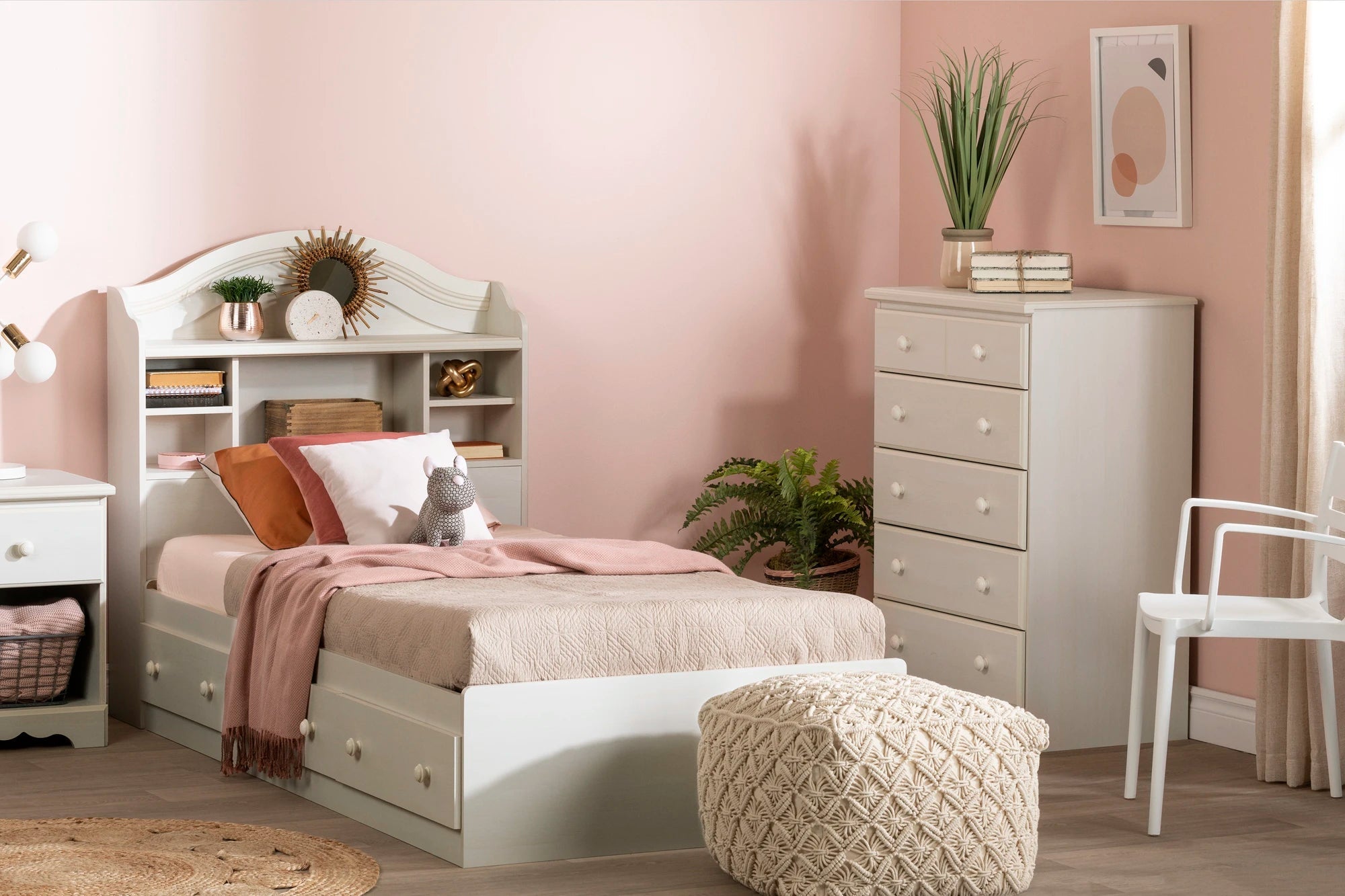 Mates Bed with 3 Drawers - Summer Breeze