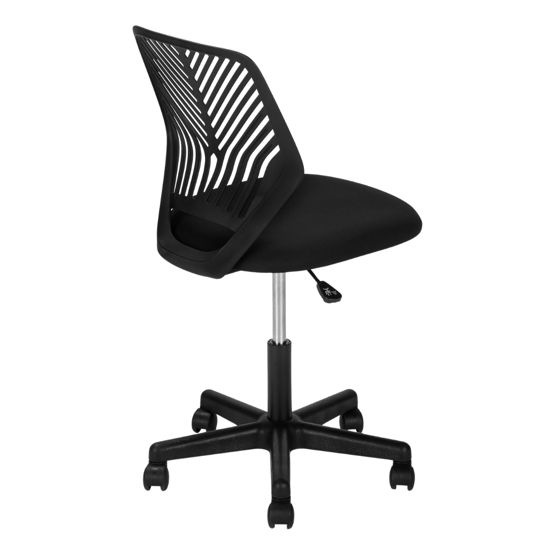 Leafik – Chaise de bureau en maille pour jeunes – Noire