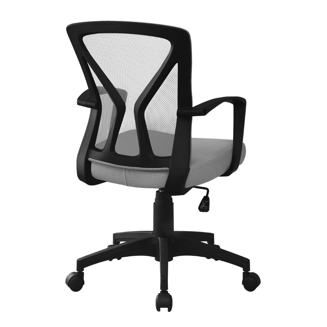 Aerolite S2 – Chaise de bureau mi-haute en maille – Grise