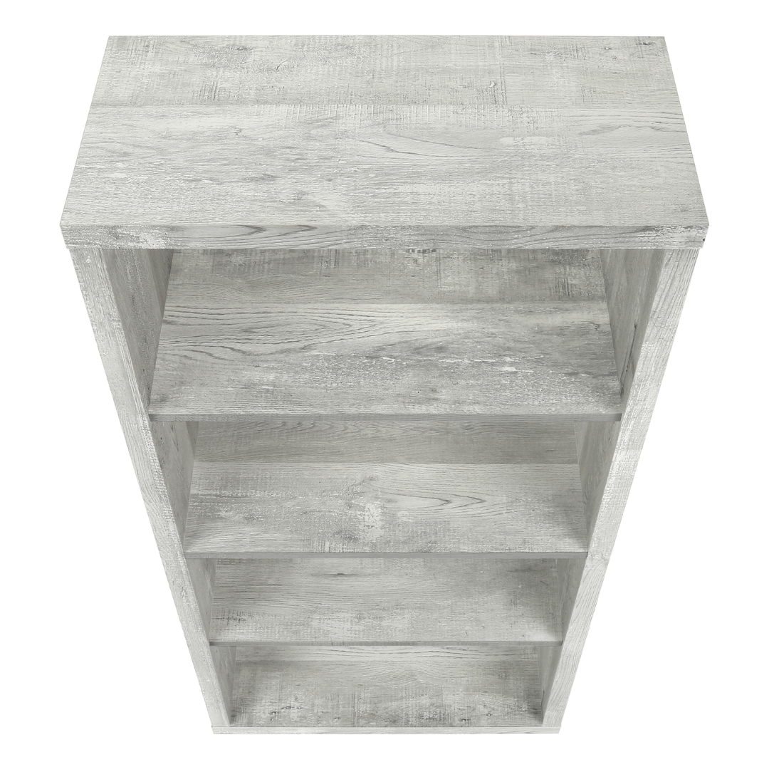 Bibliothèque Arkivia – 122 cm (48 po) de hauteur – Bois de récupération gris