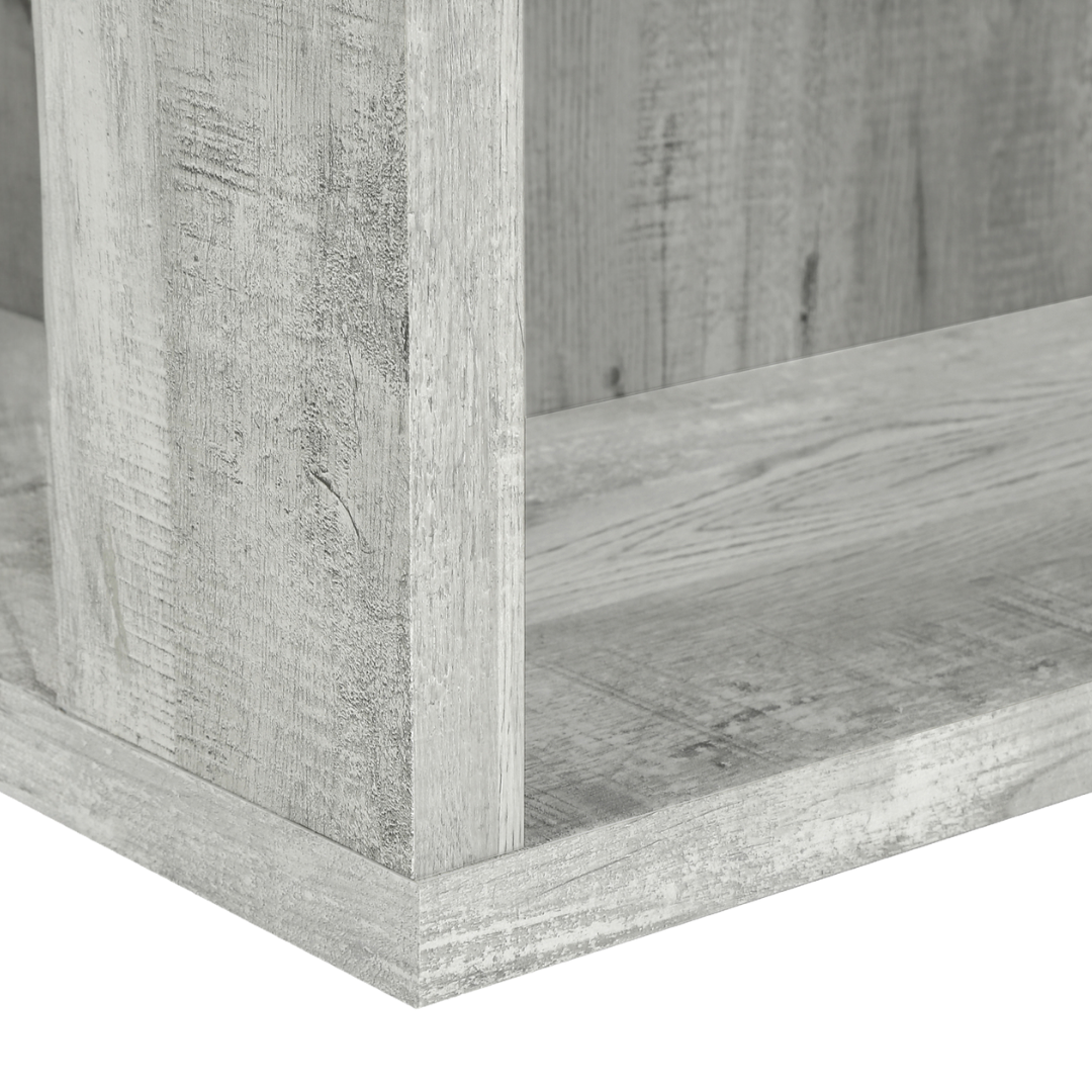 Bibliothèque Arkivia – 122 cm (48 po) de hauteur – Bois de récupération gris