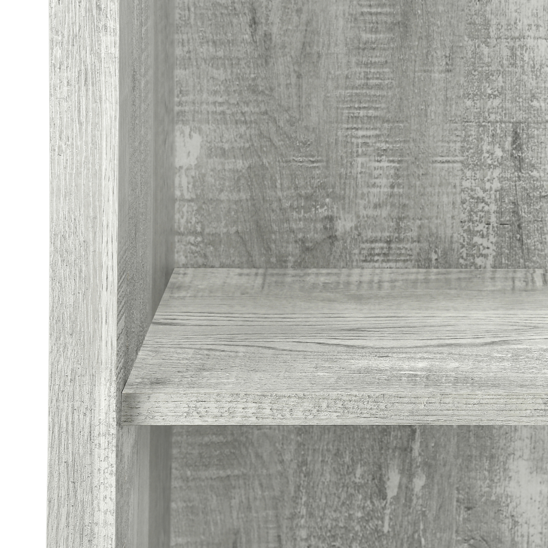 Bibliothèque Arkivia – 122 cm (48 po) de hauteur – Bois de récupération gris