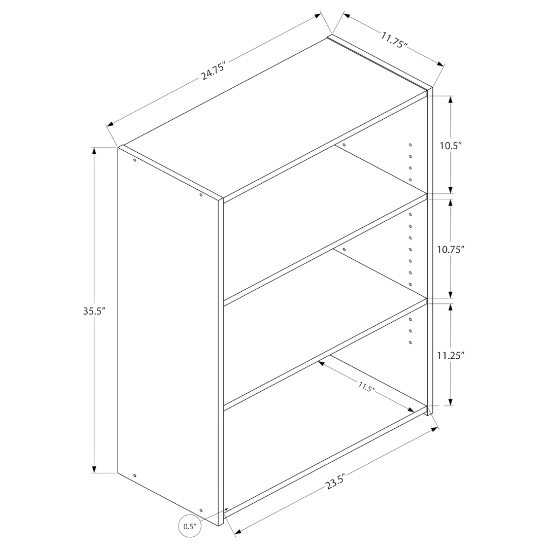Arkilo – 36"H Bookcase – Espresso