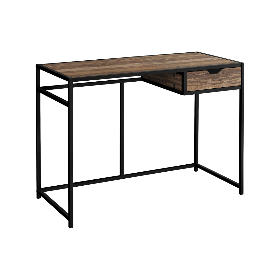Slimvora – Writing Desk – Brown Reclaimed / Black Metal
