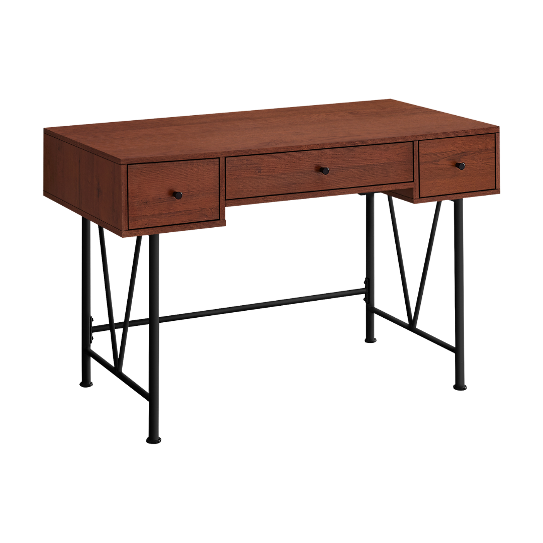 Vextura – Writing Desk – Cherry / Black Metal