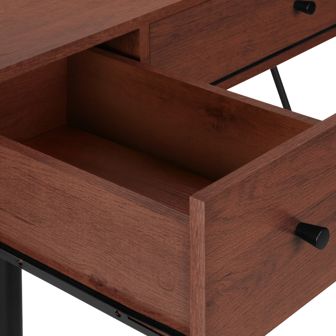 Vextura – Bureau – Cerisier / Métal noir