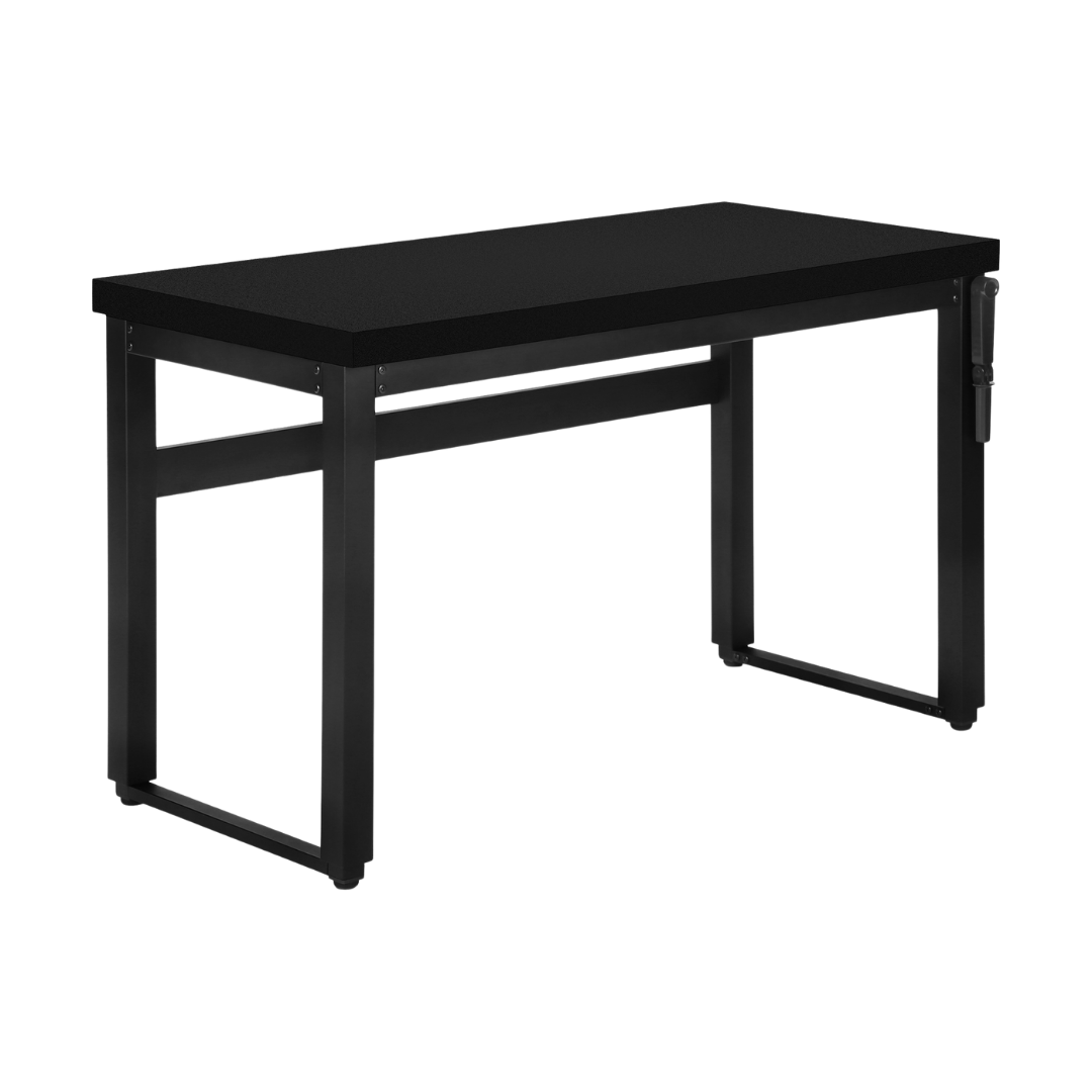 Liftora – Bureau à hauteur réglable – Noir / Métal noir