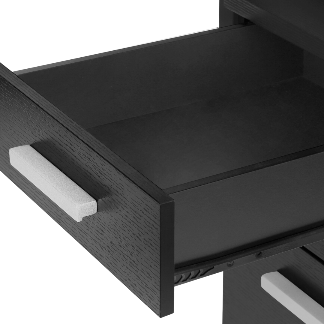 Flexiro – Bureau d'ordinateur – Noir