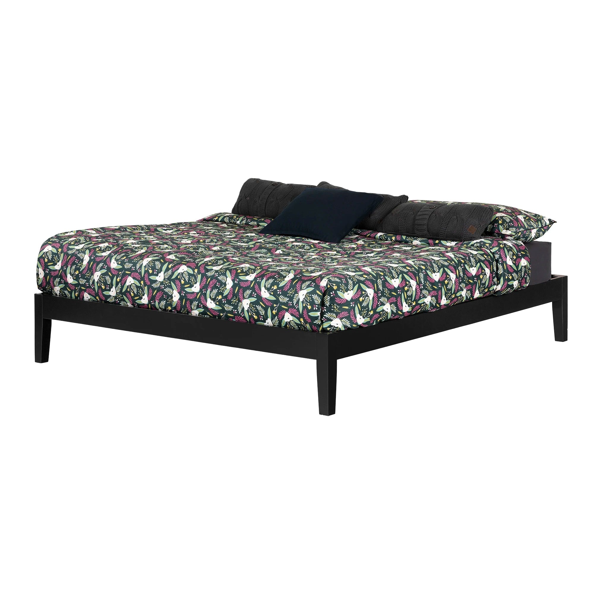 Solid Wood Platform Bed - Vito