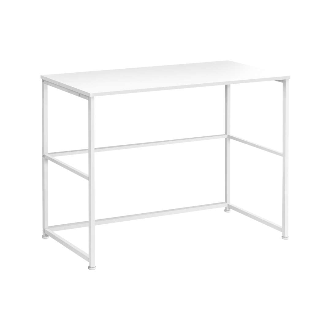 Modenxa – Computer Desk – White / White Metal