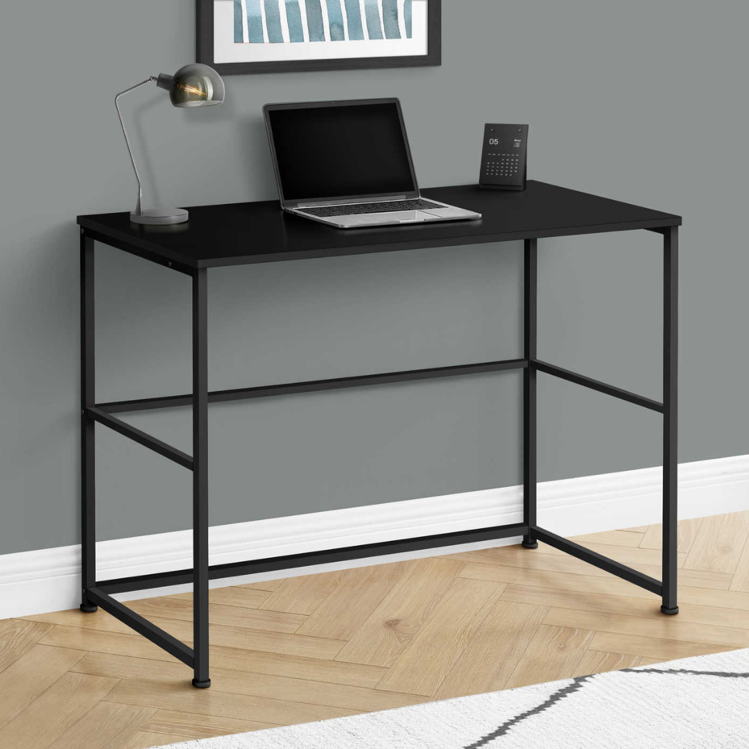 Modenxa – Computer Desk – Black / Black Metal