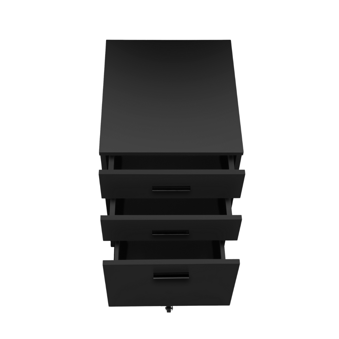 Noxeria – Classeur à 3 tiroirs – Noir