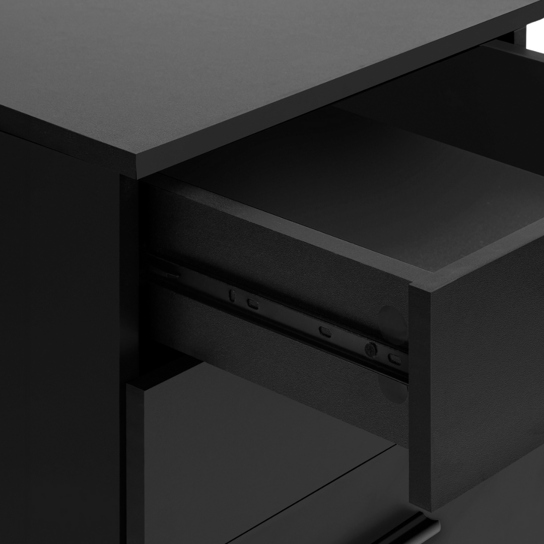 Noxeria – Classeur à 3 tiroirs – Noir