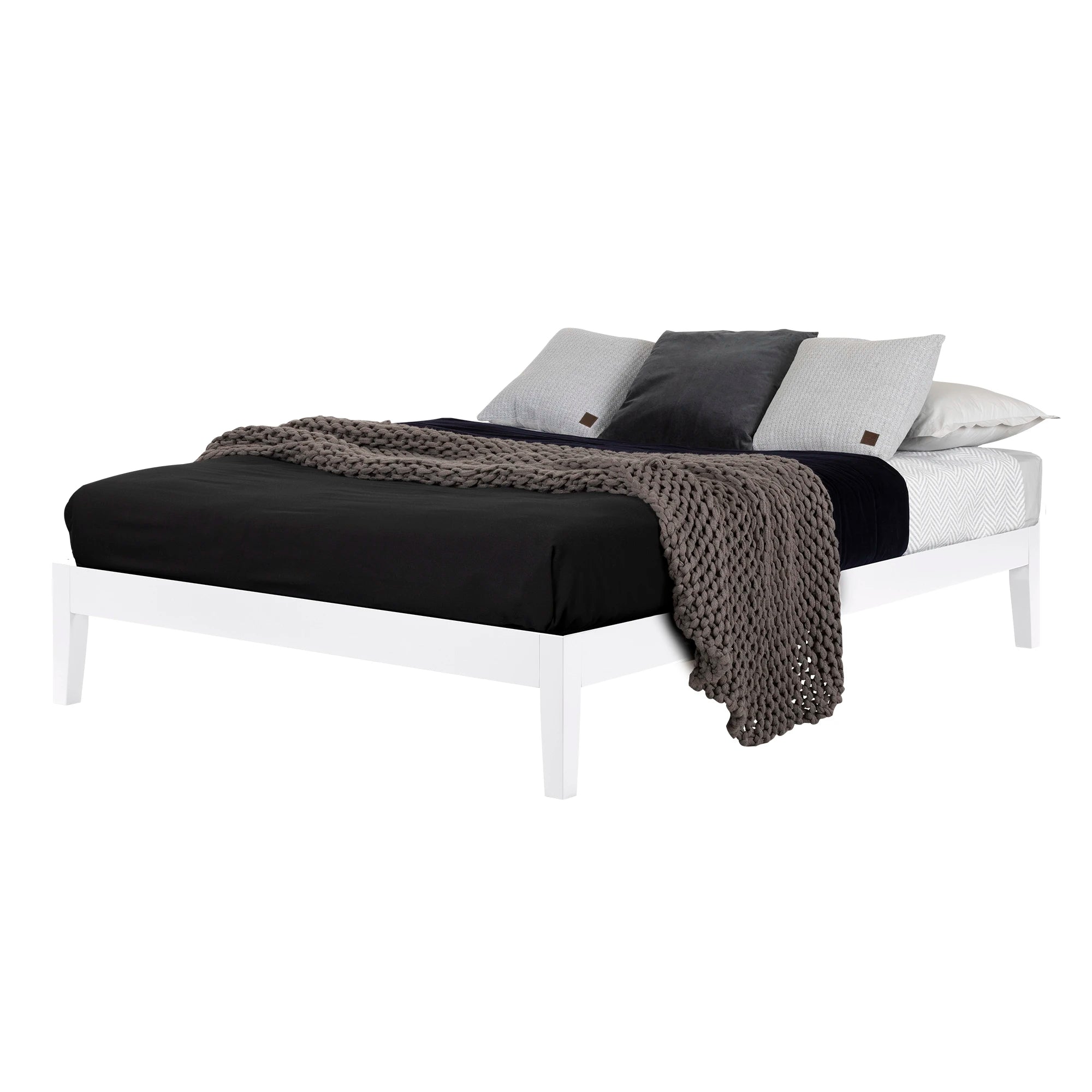 Solid Wood Platform Bed - Vito