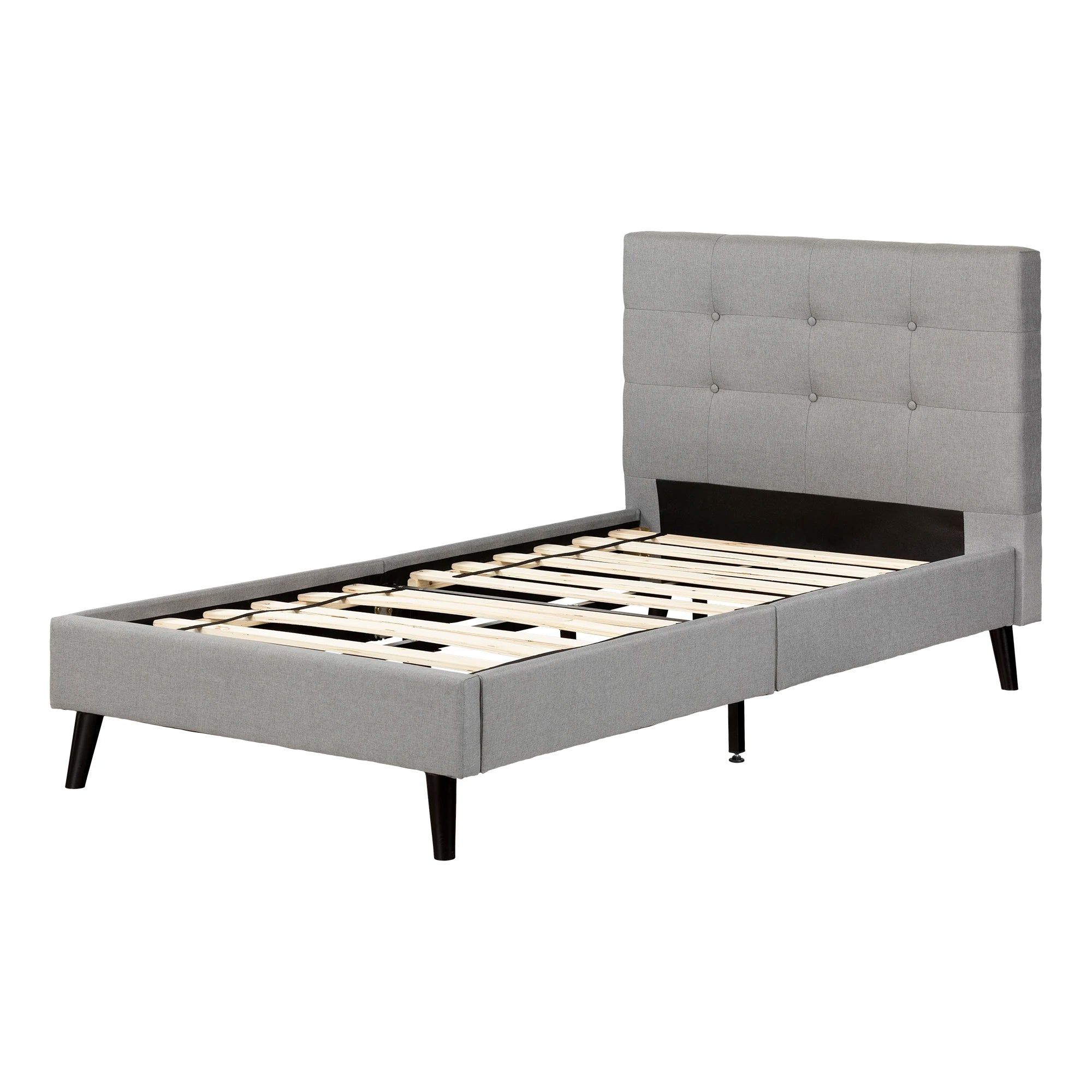 Upholstered Platform Bed and Headboard - Fusion