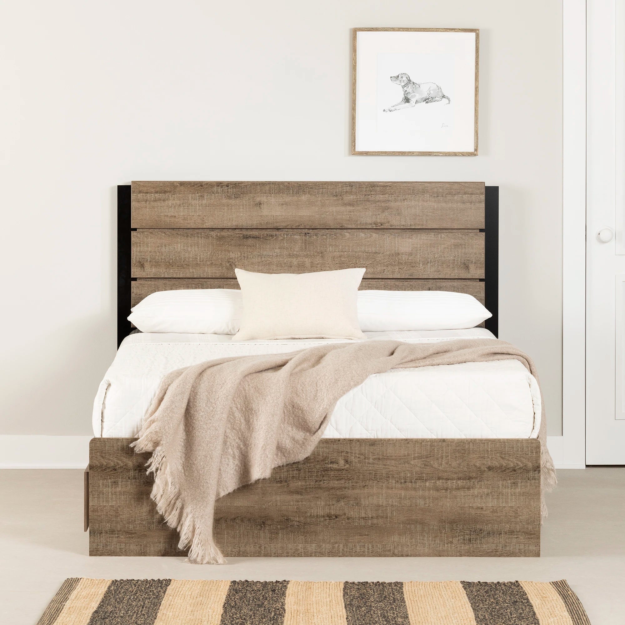 Mates Bed with 3 Drawers and Headboard Set - Arlen