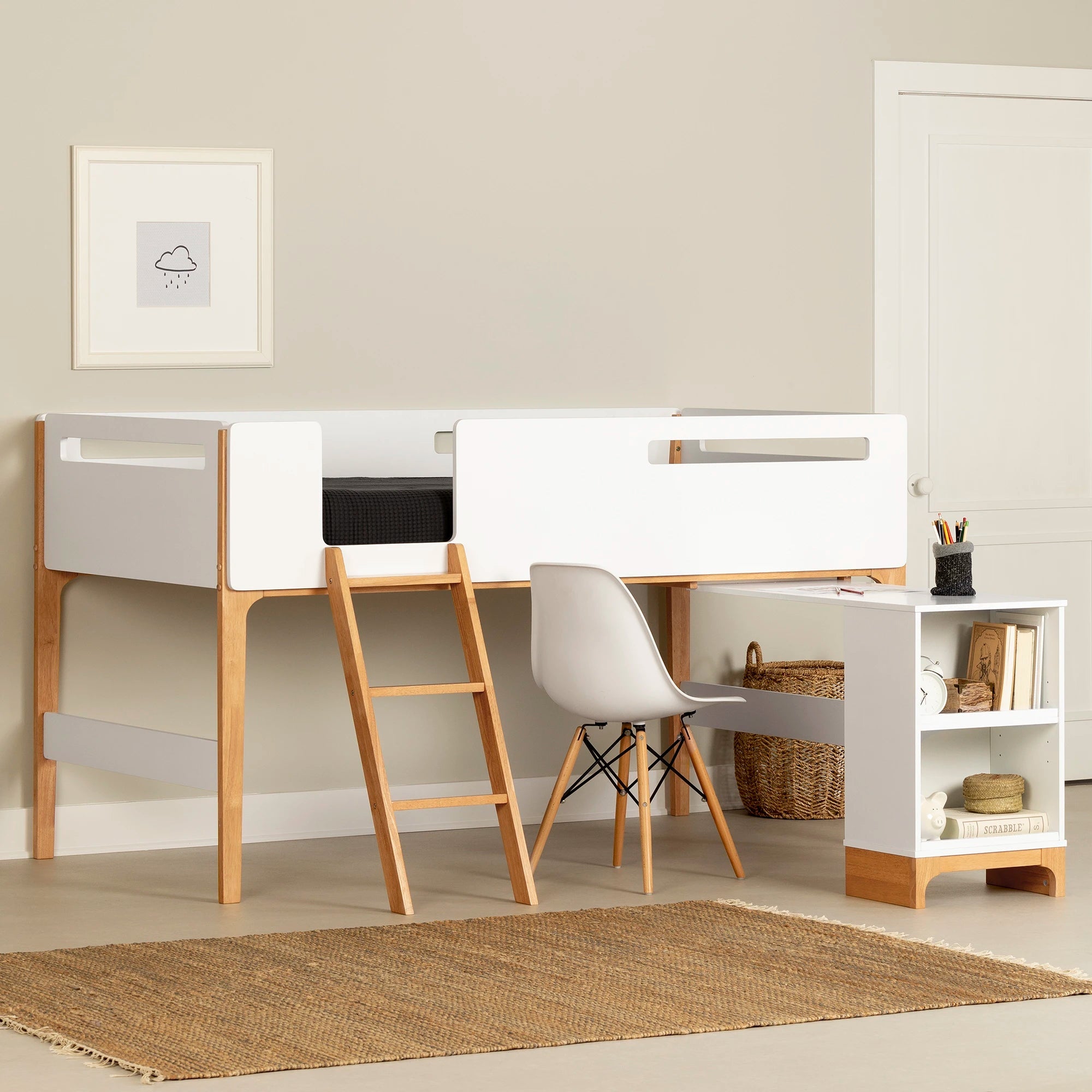 Loft Bed with Desk - Bebble