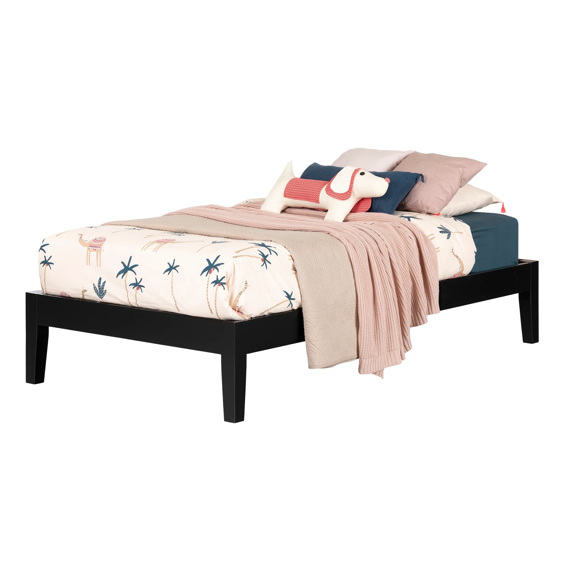 Solid Wood Platform Bed - Vito