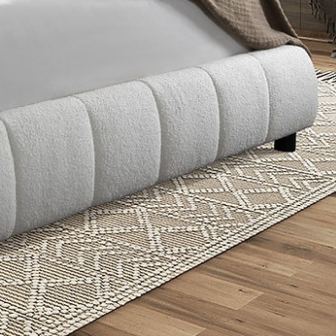 Aurelo – Queen Bed – Boucle