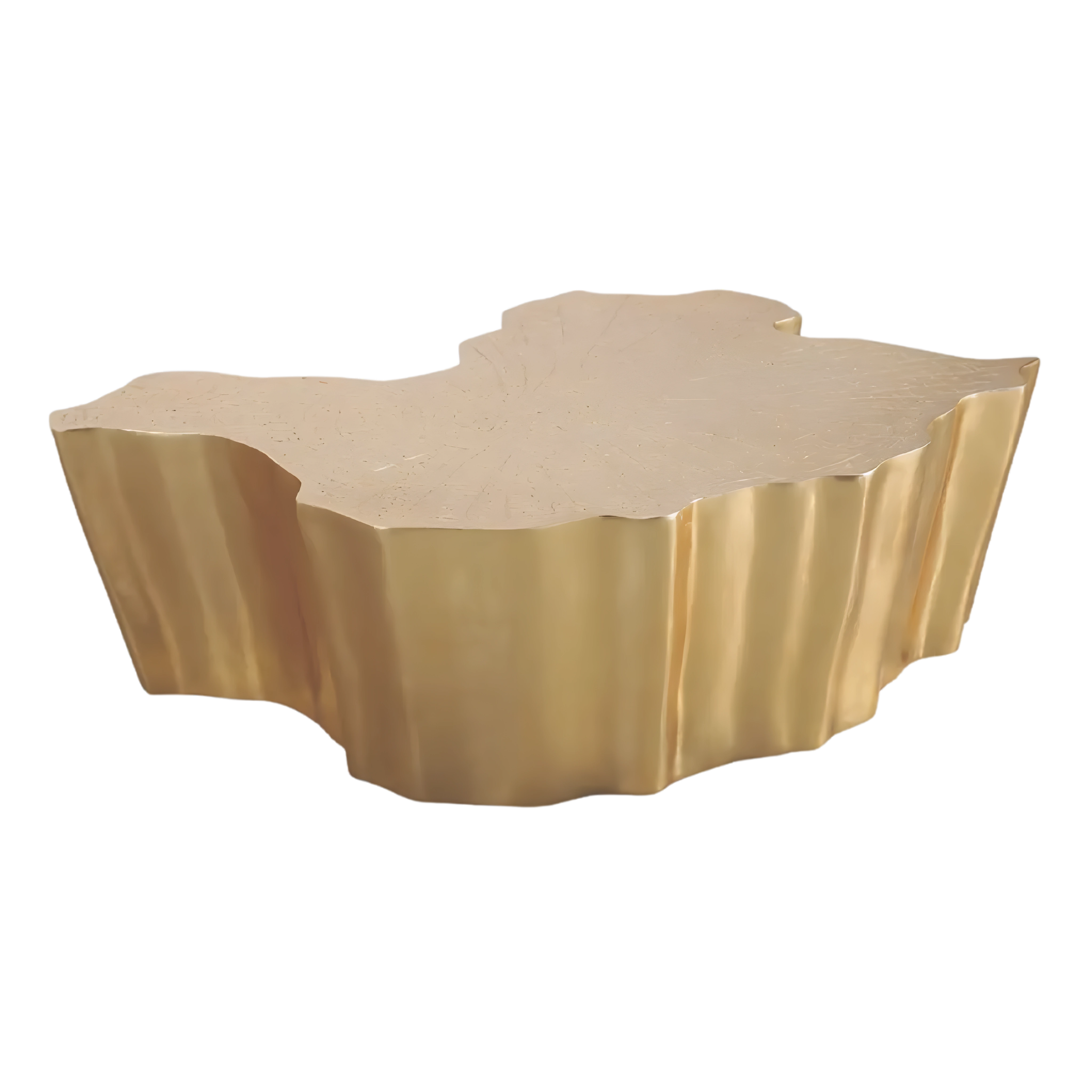 Auriston – Table basse sculptée en or