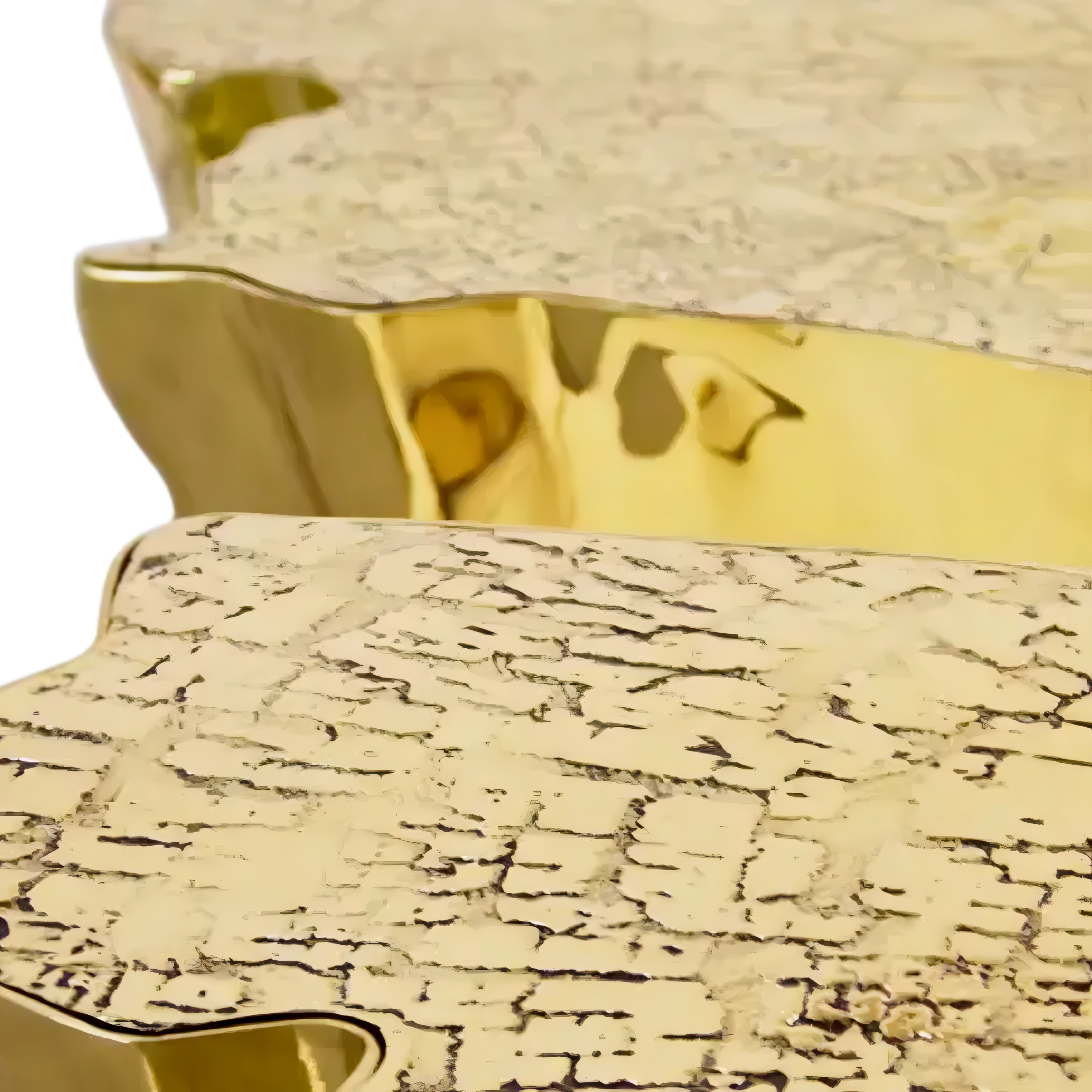 Auriston – Table basse sculptée en or