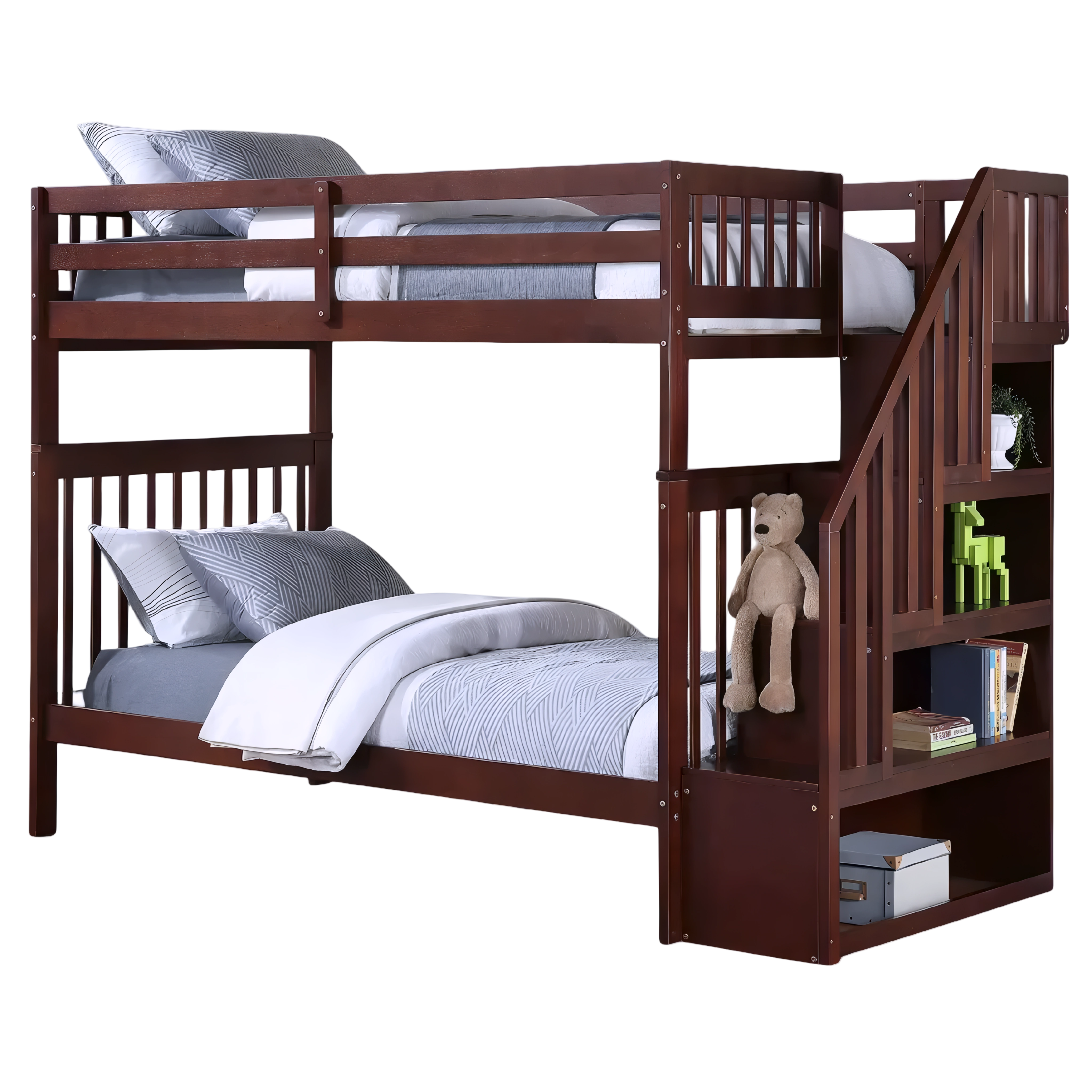 Nordik – Bunk Bed – Single/Single – Espresso