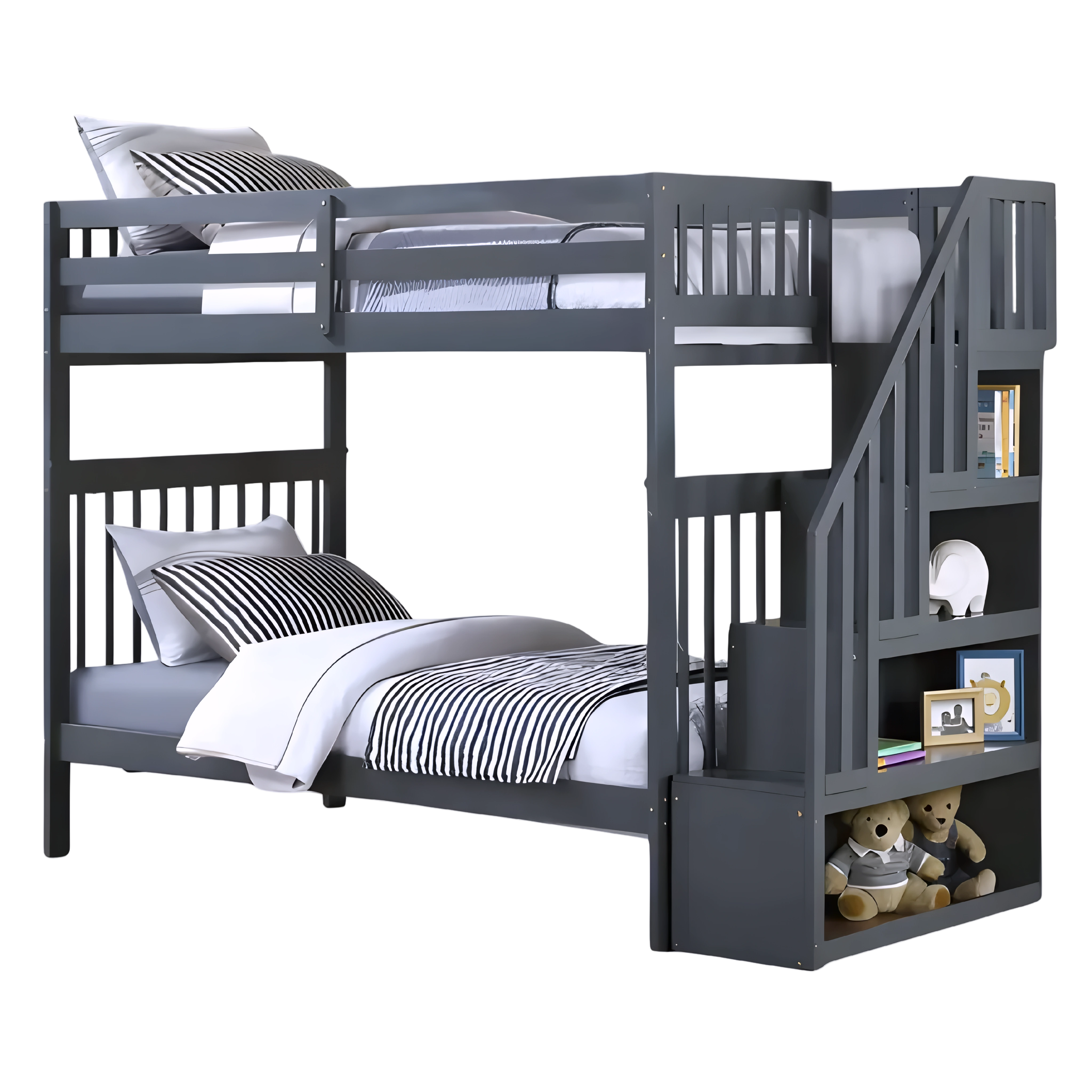 Nordik – Bunk Bed – Single/Single – Grey