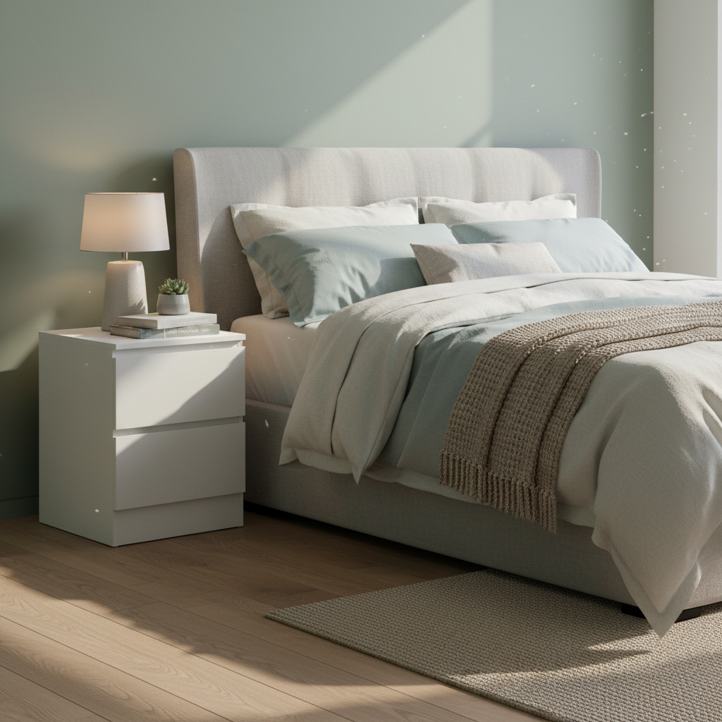 Bravaro – Night Stand – White