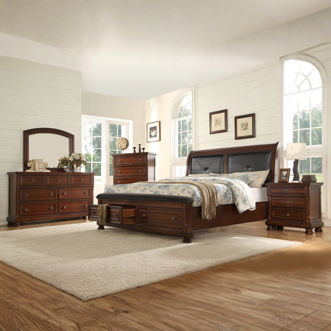 Dakota – Bedroom Set – King – Dark Walnut