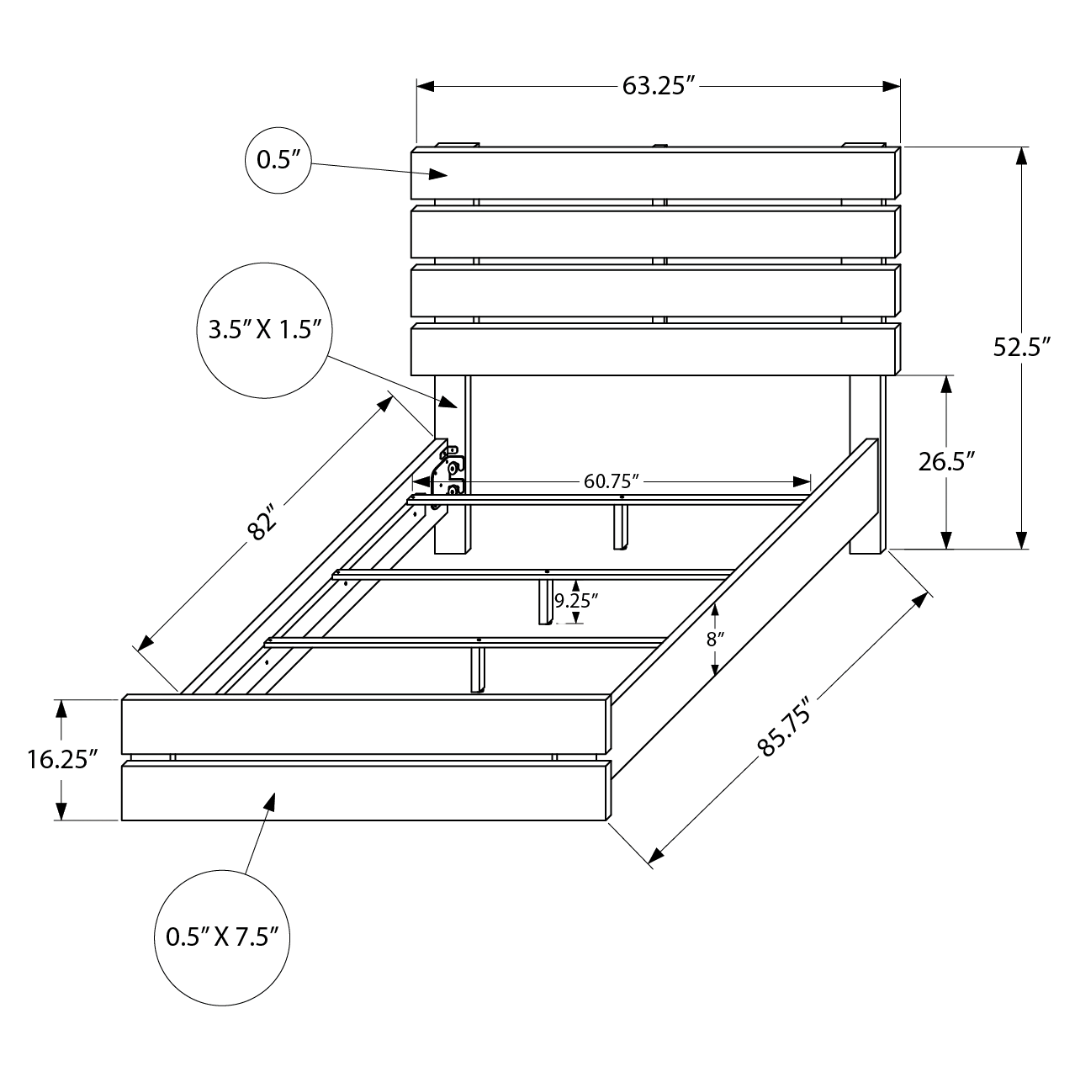 Granver Classic – Ensemble de chambre à coucher – Queen
