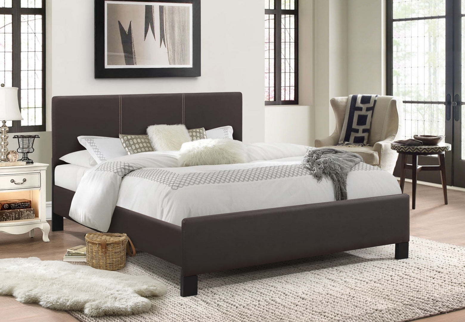 Espresso PU Bed Single/ Double / Queen 173