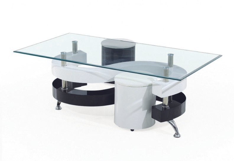 TABLE BASSE AVEC 2 TABOURETS #2055