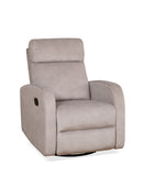 Fauteuil inclinable en tissu doux au lait avec poignée de traction et mécanisme de glissement pivotant IF-6337