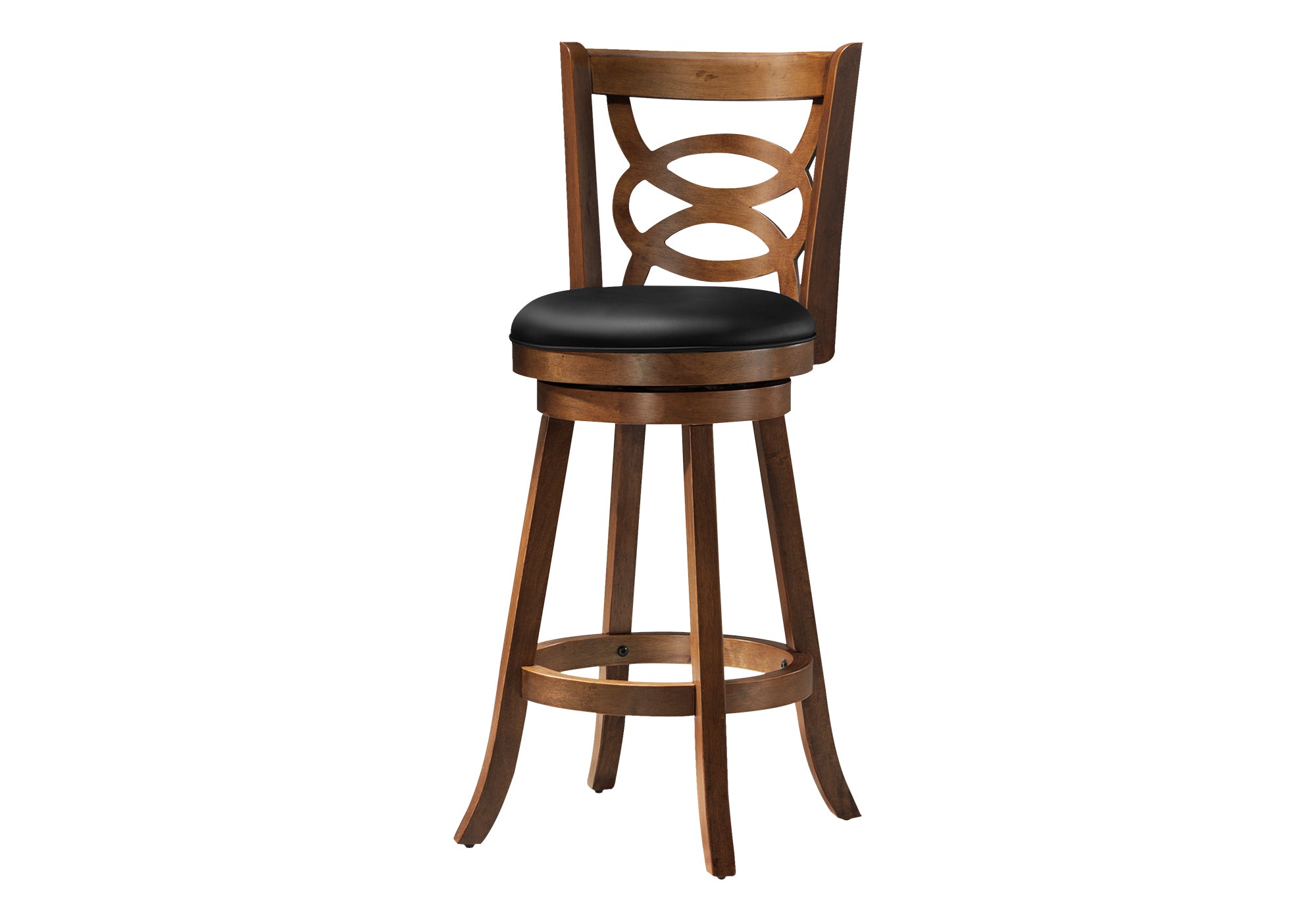 BARSTOOL - 2PCS / 42"H / SWIVEL / DARK OAK BAR HEIGHT # I 1251