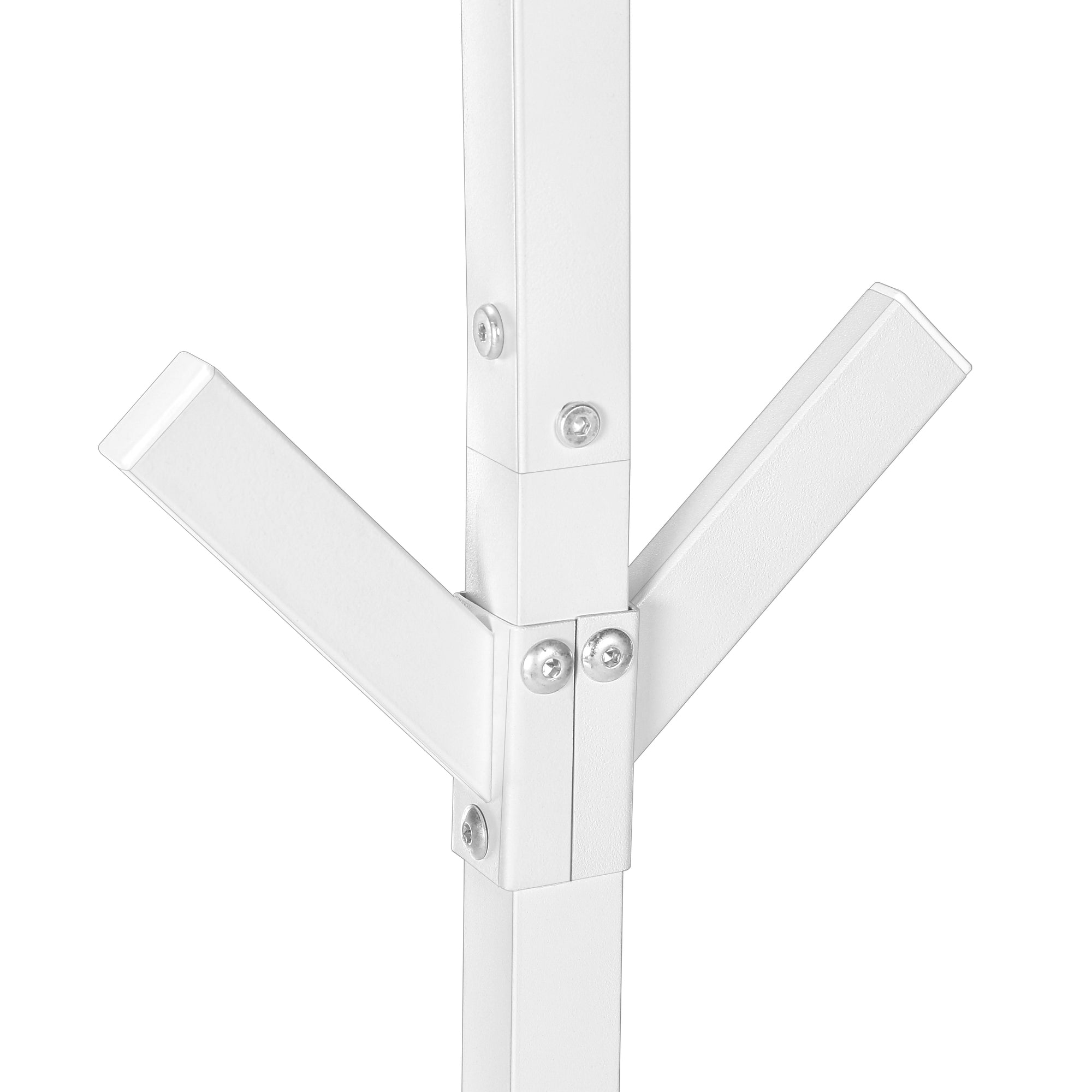 PORTE-MANTEAU - 70"H / MÉTAL BLANC # I 2059