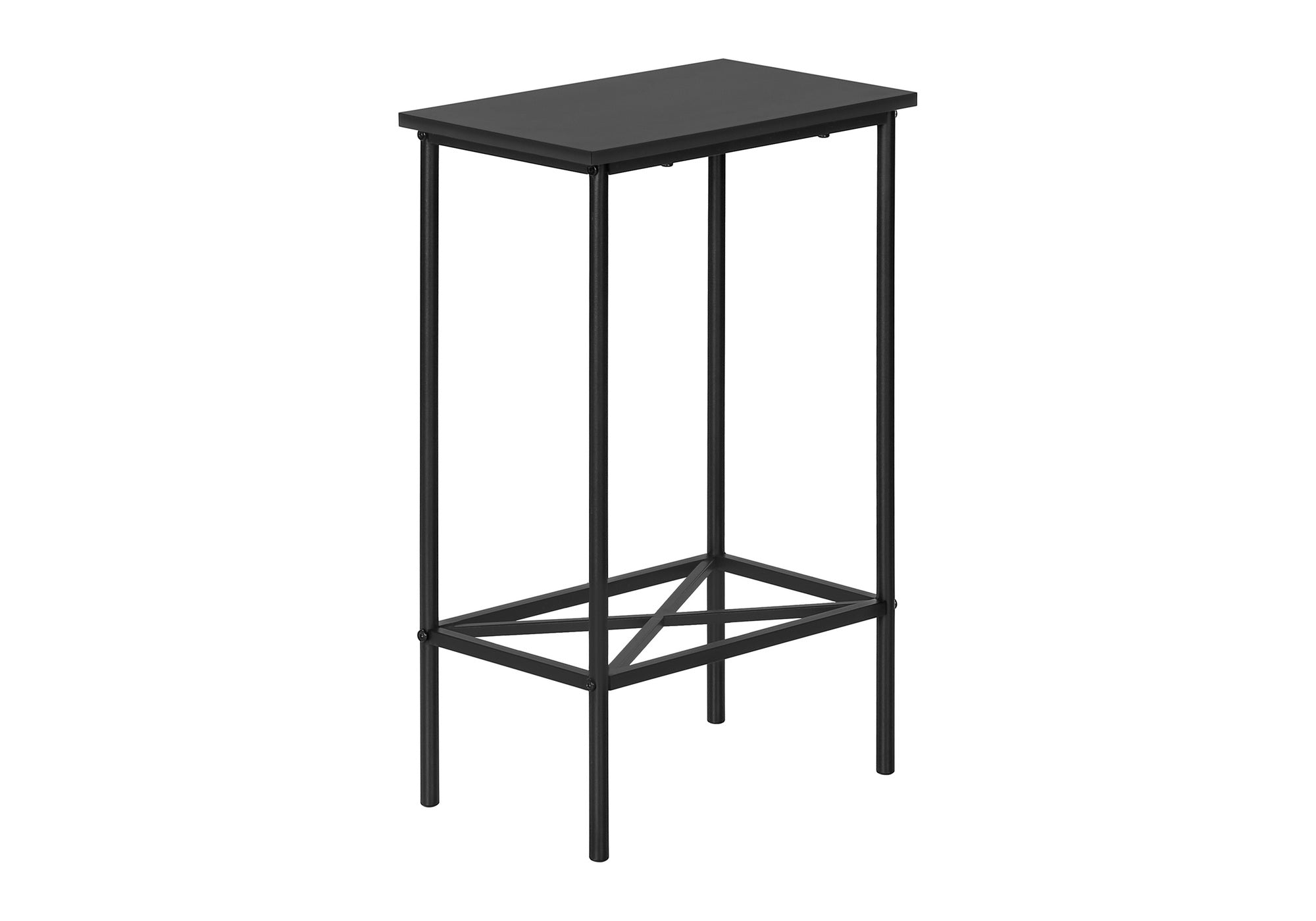 TABLE D'APPOINT - 24"H / NOIR / MÉTAL NOIR #I 2078