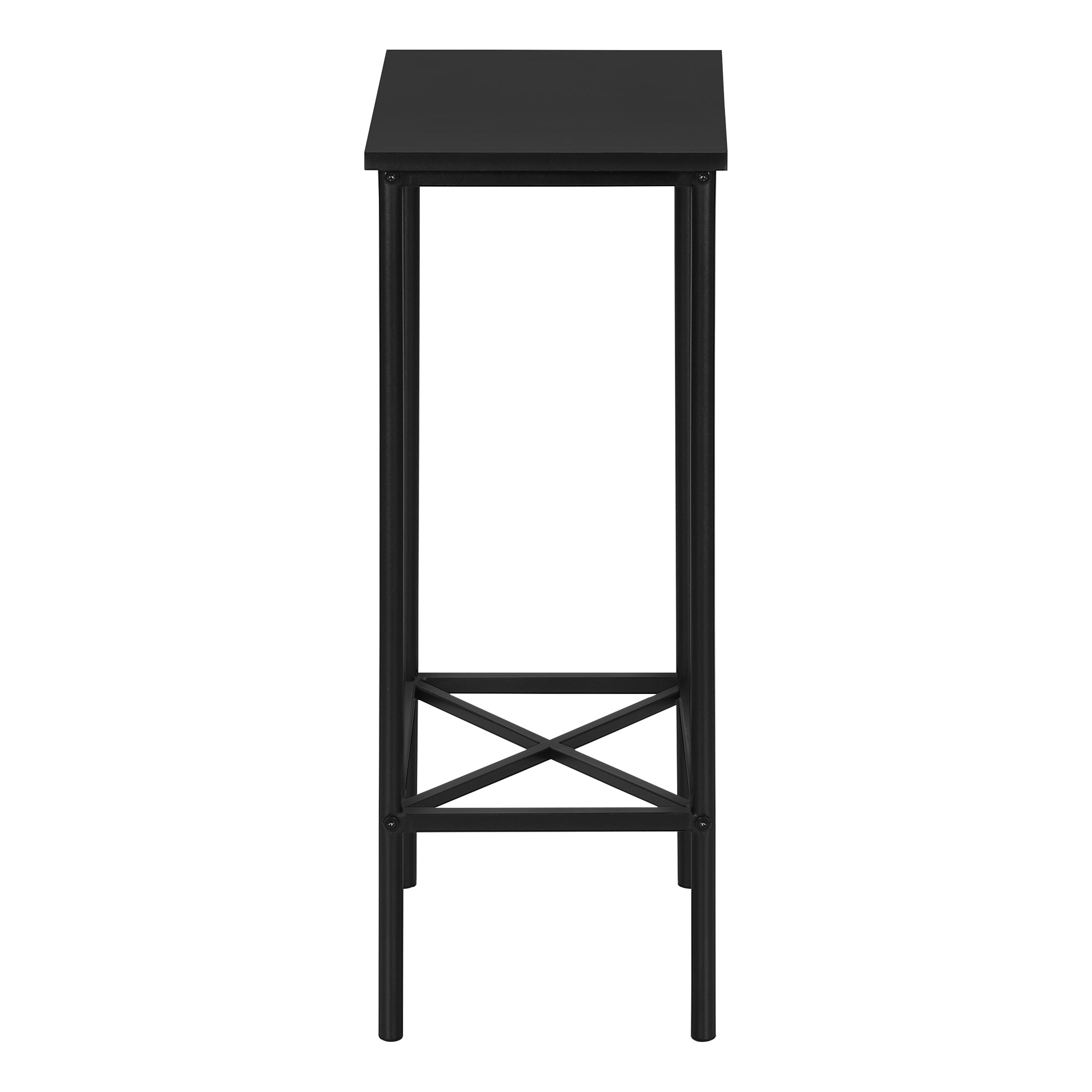 NIGHTSTAND - 24"H / BLACK / BLACK METAL #I 2078