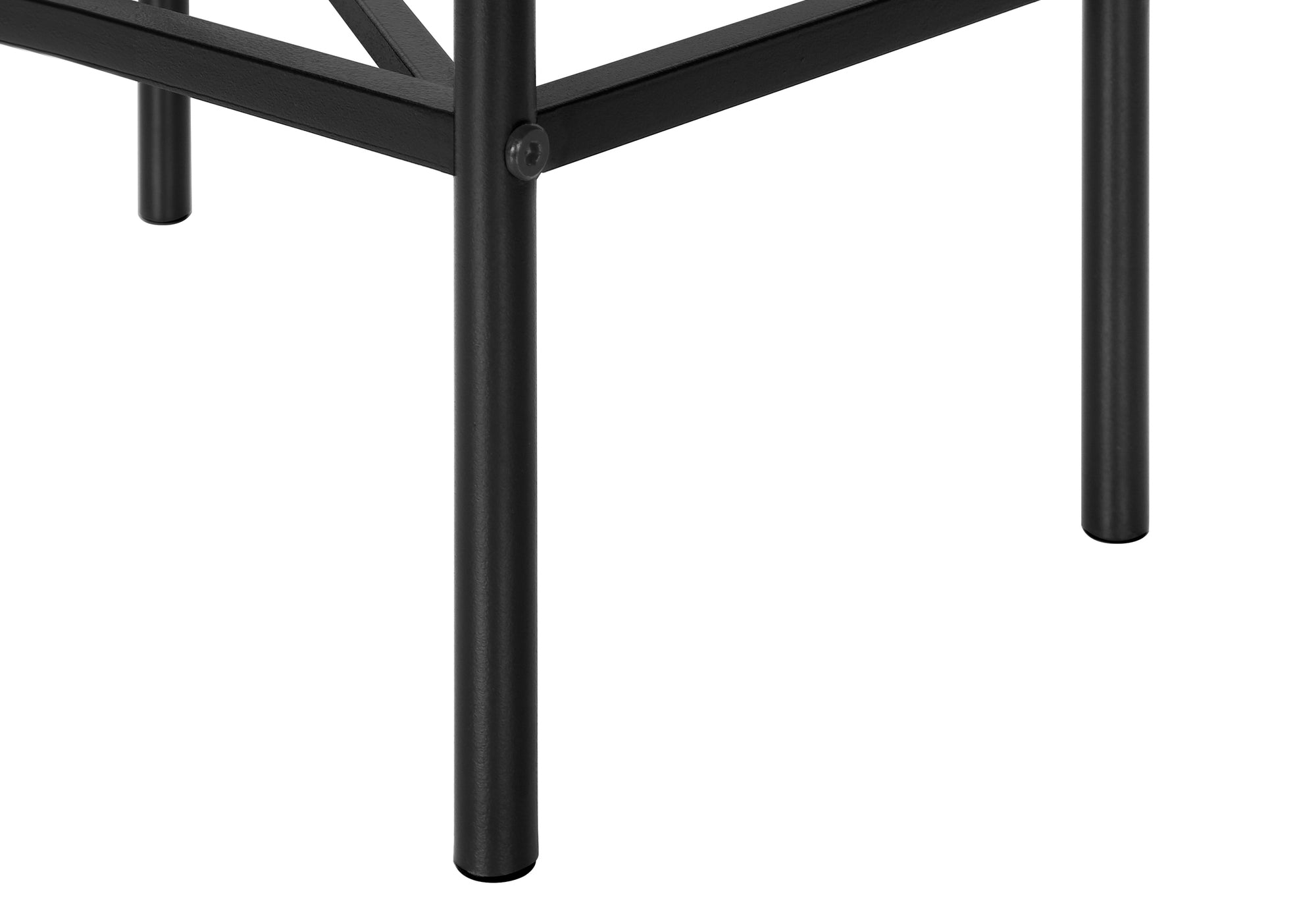 TABLE D'APPOINT - 24"H / NOIR / MÉTAL NOIR #I 2078