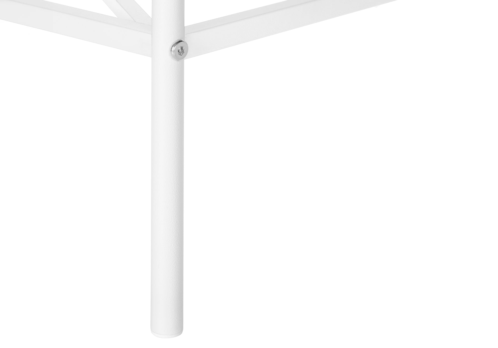 TABLE D'APPOINT - 24"H /BLANC / MÉTAL BLANC #I 2079